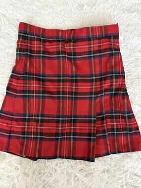 Rifle Girls 8.5 Red Checked Tartan Plaid Skirt ( Shorts). Exc. Quality